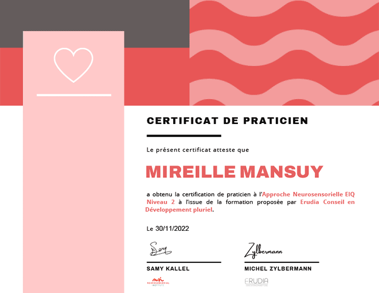 Certification Mireille Mansuy, Intelligence émotionnelle